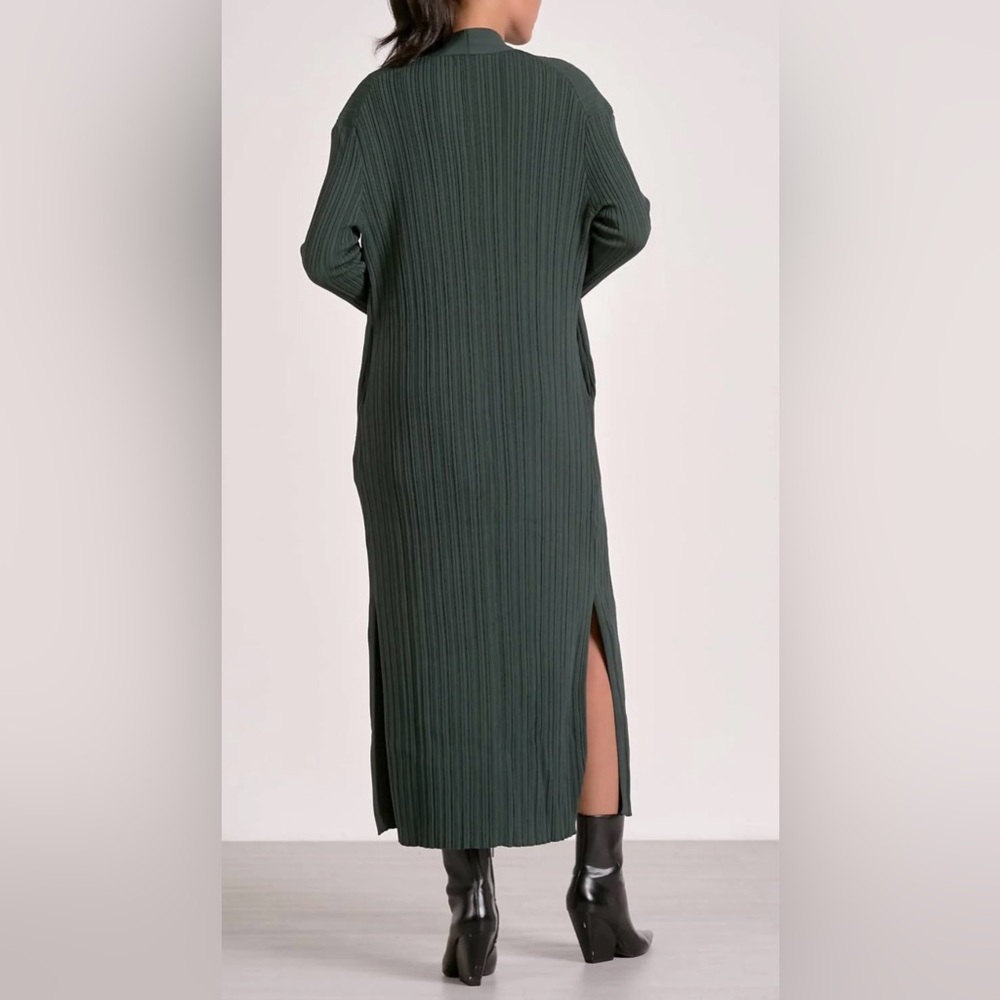 Elan Ribbed Duster Cardigan - Picture 3 of 3